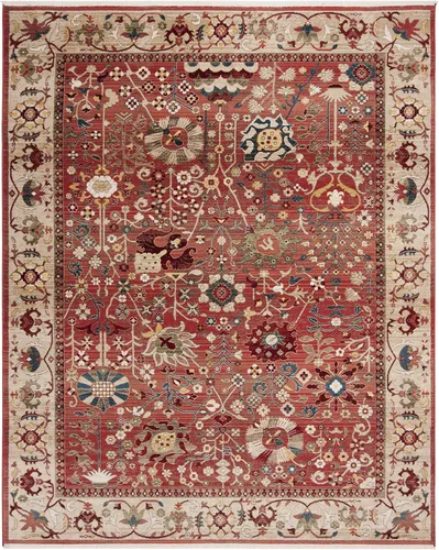 Miniatura 22 de SAFAVIEH Kashan Collection - Alfombra de área de 2 x 3 pies, color beige y gris pardo, diseño oriental tradicional, no desprende pelusa y de fácil