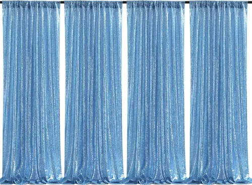 Miniatura 8 de Telón de fondo de lentejuelas moradas 2 paneles 2FTx8FT con purpurina telón de fondo cortinas para fiesta de Halloween fondo de fotos para bodas