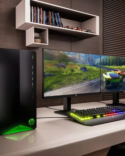 Miniatura 8 de HP Pavilion Computadora de escritorio para gaming, AMD Radeon RX 5500, procesador AMD Ryzen 3 5300G, 8 GB RAM, 512 GB SSD, Windows 11 Home, 9