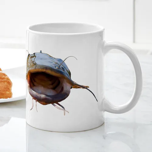 Miniatura 5 de CafePress Bigmouth Flathead - Taza de café de cerámica (11.0 fl oz)