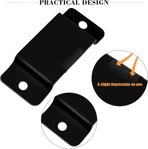 Miniatura 5 de Kibbeh 12 Pcs Metal Tape Measure Holder - Belt Clips with Rivets, Easy to Carry (Matte Black)
