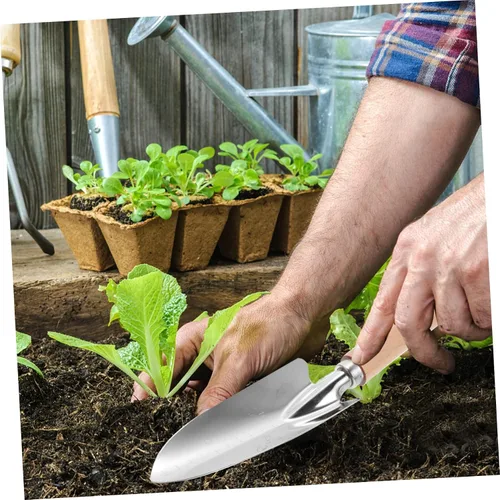 Miniatura 4 de Balacoo Juego de herramientas de mano de jardín ergonómico 2pcs pala de acero inoxidable para jardinería al aire libre e