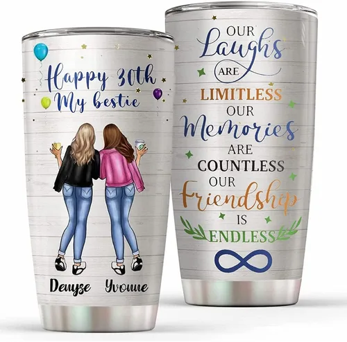 Miniatura 27 de Vaso personalizado con texto en inglés "I Love You To The Beach And Back", taza de café, taza de camping, vaso de vino, vaso delgado, regalos para 22