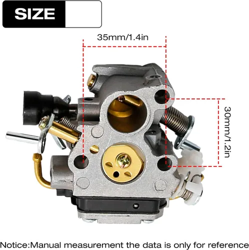 Miniatura 2 de Anxingo 506450501 Repuesto de carburador para motosierra Husqvarna 135 140 435 440 135E 140E 435E 440E para motosierra Jonsered CS2240 CS2240S
