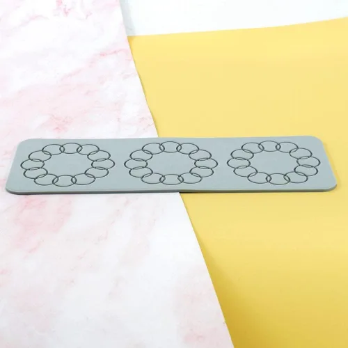 Miniatura 3 de TUKE Moldes de encaje para decoración de pasteles, moldes de silicona de hojas 3D para hornear, gomitas y fondant, patrones de flores, panal y abeja
