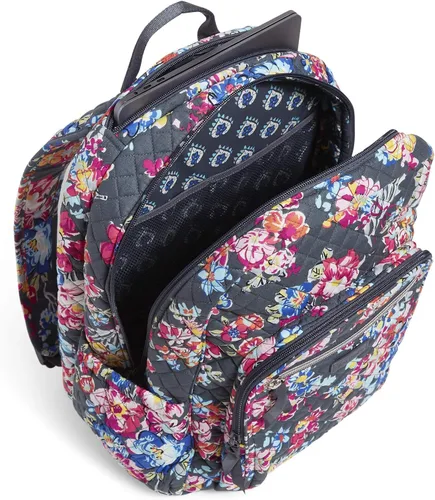 Miniatura 6 de Vera Bradley - Mochila Campus de algodón para mujer, ramilletes bonitos