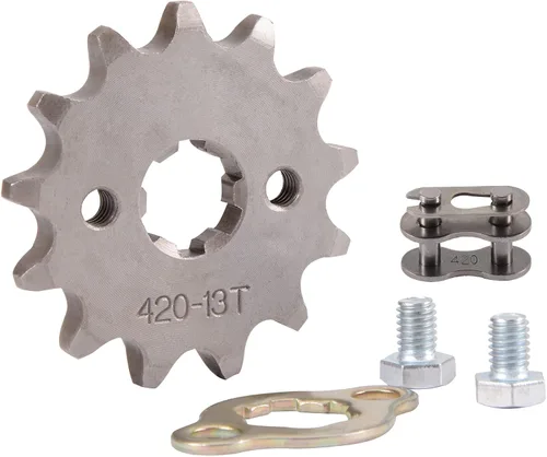 Miniatura 12 de WOOSTAR Motocicleta 420-10T Piñón delantero 0.787 in para 50cc 70cc 90cc 110cc 125cc Dirt Pit Bike Mini Bike ATV 4 ruedas ciclomotor