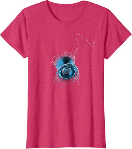 Miniatura 8 de Shattered Yo Yo - Camiseta de diseño azul impresionante, Negro, S
