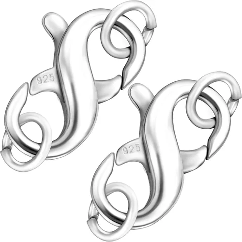 Miniatura 11 de Dailyacc S925 Abrazadera de Langosta de Doble Apertura en Plata de Ley y Oro, Extensiones de Collar y Pulsera, Cerraduras y Cierres para Joyería DIY