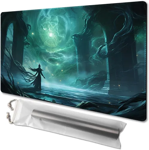 Miniatura 11 de MTG - Tapete de juego tamaño 24 x 14 pulgadas, bolsas de almacenamiento gratuitas, respaldo antideslizante, impresión, ideal para entusiastas