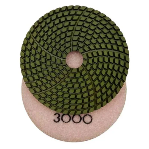 Almohadillas de pulido de piedra húmeda de alto rendimiento de 4 pulgadas, grano 3000