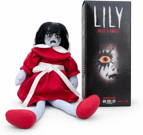 Lily: Host a Ghost - Muñeca espeluznante embrujada de 13 pulgadas para protección contra fantasmas. Muñeca aterradora Lizzie Borden House para