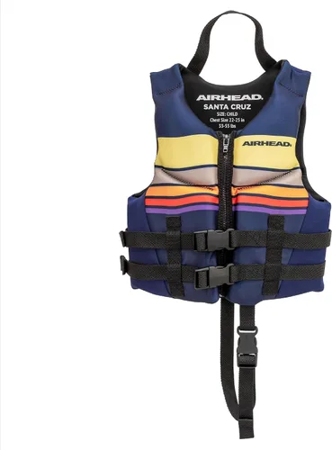 Airhead Chaleco salvavidas Santa Cruz de varios tamaños, chalecos de natación para adultos, niños y jóvenes, tela Kwik Dry Neolite, aprobado por USCG