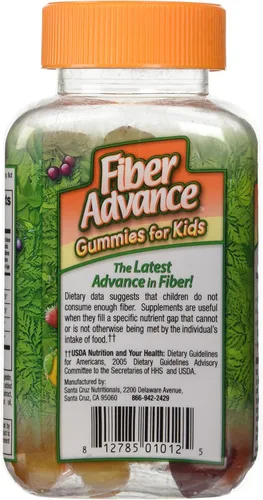 Miniatura 3 de Fiber Advance Suplemento diario de fibra de gomitas para niños, 60