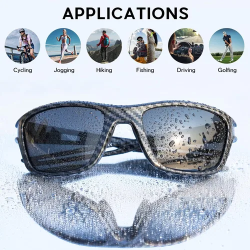 Miniatura 3 de Solsun Polarized Sunglasses for Men Woman, Sport Wrap Around Sun Glasses UV Protection for Fishing Driving Cycling