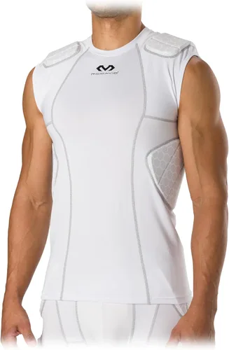 McDavid Camisa integrada de 5 almohadillas para hombre, comodidad y protección contra objetos duros, ligera y transpirable, fútbol y lacrosse