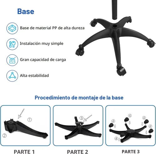 Miniatura 5 de Carrito de Bandeja de Salón con Plataforma de Almacenamiento, Bandeja de Tatuaje de Aluminio con Ruedas Carrito de Altura Ajustable, Equipo