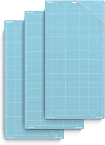 Miniatura 8 de Tapete de corte de agarre ligero para Cricut Maker 3/Maker/Explore 3/Air 2/Air/One (30 x 30 cm, 3 tapetes) Tapetes de corte adhesivos ligeros