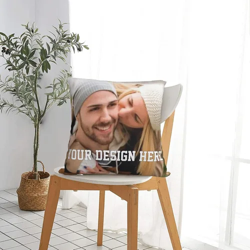 Miniatura 5 de Funda de almohada personalizada con fotos, nombre, logotipo, regalos personalizados de Pilloecase para novio, novia, marido, esposa, mamá, papá, Perú