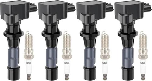 Miniatura 23 de ECCPP UF765 4 bobinas de encendido con 4 bujías de iridio A4 Q5 2014-2020 l4 2.0L 1.8L UF765
