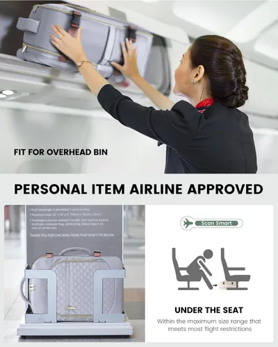 Miniatura 3 de LOVEVOOK Mochila de transporte, mochila de viaje de 30 L para mujer, aprobada por aerolíneas, equipaje de negocios, fin de semana, mochila