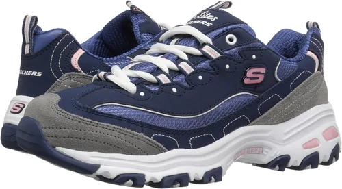Miniatura 8 de Skechers D'Lites - Tenis de espuma viscoelástica con cordones para mujer