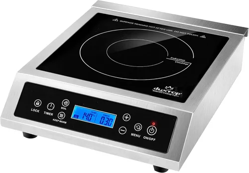 Duxtop Quemador de inducción portátil profesional, quemador de encimera de gama comercial, quemador de inducción de 1800 vatios con sensor táctil y