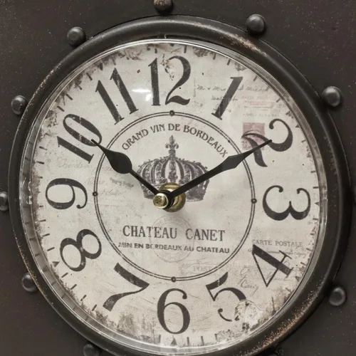 Miniatura 7 de Reloj de pared para teléfono vintage con caja fuerte de almacenamiento oculto, armario retro con cerradura para llaves montado en la pared