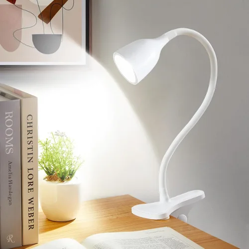 Miniatura 9 de Lámpara de Escritorio de Cuello de Cisne EJIAXIN 360° Luz de Lectura LED Flexible Lámpara de Escritorio Pequeña para Espacios Pequeños Lámpara