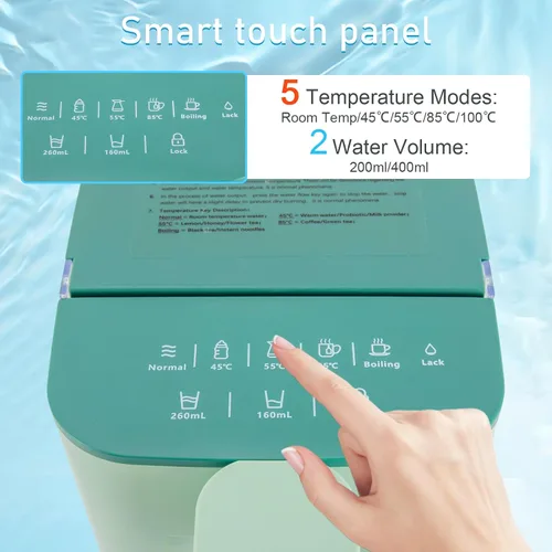 Miniatura 2 de Dispensador de agua caliente instantáneo, hervidores eléctricos, sistema de agua instantáneo de encimera para calentamiento y salida rápidos, 5