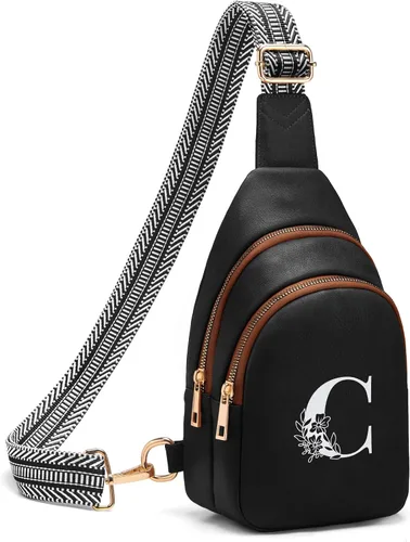 Miniatura 35 de Viverte Bolsas Cruzadas para Mujeres Bolso de Hombro Inicial Riñoneras Personalizadas Regalos para Mamá Mujer Esposa