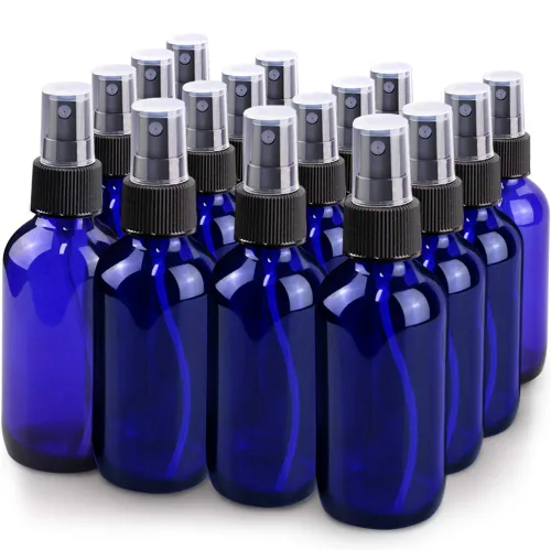 Miniatura 19 de Wedama Botella con atomizador, botella de spray de vidrio de niebla fina de 2 onzas, pequeños recipientes de líquido recargables para regar flores