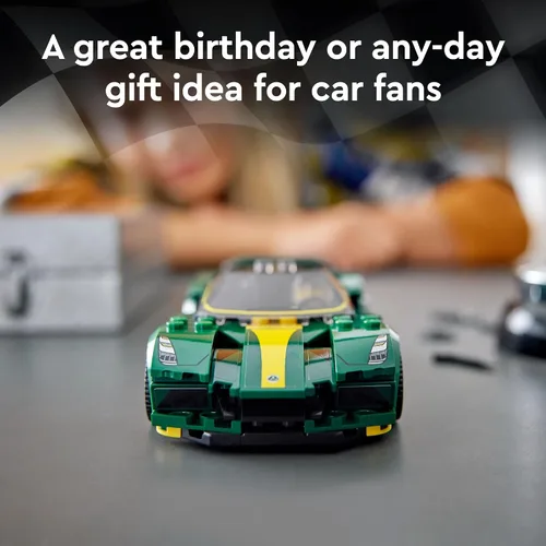 Miniatura 6 de LEGO Speed Champions Lotus Evija 76907 Modelo de juguete de coche de carreras para niños, juego coleccionable con minifigura de conductor de carreras
