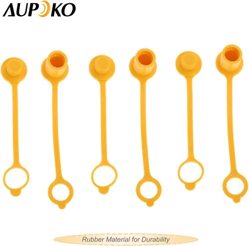 Miniatura 2 de Aupoko Paquete de 3 tapas de tapón de gas natural de propano LP, desconexión rápida de gas de 1/4 pulgadas, conecta la tapa de polvo de goma