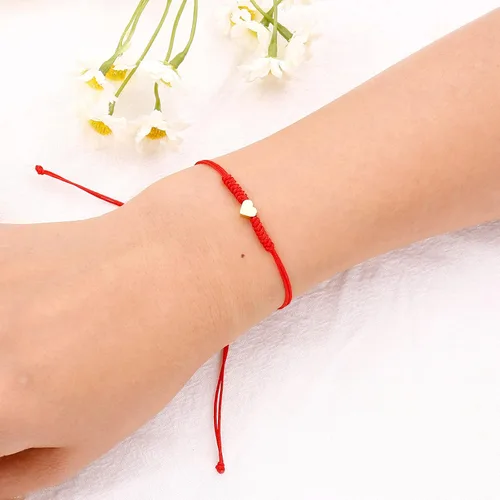 Miniatura 12 de Regalos para el día de la madre para mamá, hilo rojo, para madre e hija, juego de 2 pulseras de corazón a juego para mamá y yo, pulsera roja