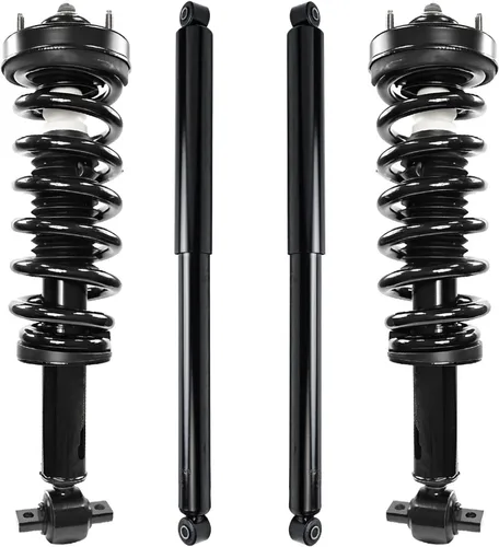 Miniatura 104 de Detroit Axle - Amortiguadores de puntales para Nissan Sentra 2007-2012 [Base S SL SR] Puntales delanteros completos con amortiguadores traseros