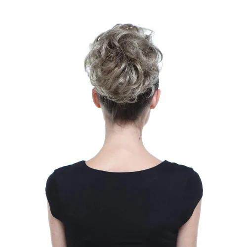 Miniatura 8 de HAIR COUTURE Avanti Moño desordenado - Pieza de extensión sintética instantánea, con pelo rizado ondulado postizo para mujeres
