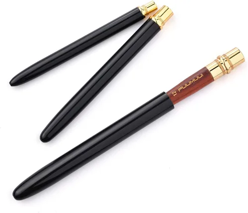 Miniatura 3 de Pinceles de acuarela para viajes, Fuumuui 3 piezas Plein Air elegantes pinceles Sable para acuarela con estuche de cuero de bolsillo, perfectos