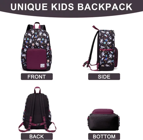 Miniatura 5 de VASCHY - Mochila preescolar para niños y niñas liviana resistente al agua con correa en el pecho