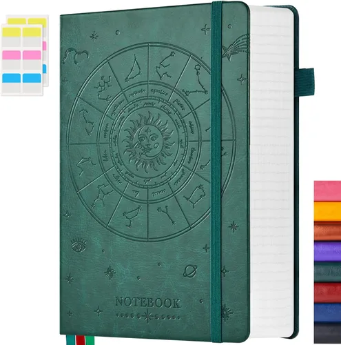 Miniatura 28 de FOCUS DAY Cuaderno de Cuero con Páginas Rayadas, 320 Páginas Cuaderno de Tapa Dura para Escribir y Tomar Notas para Mujeres y Hombres, B5