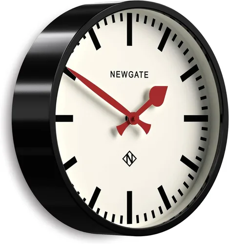 Miniatura 8 de NEWGATE® Reloj de pared para equipaje Reloj de estación de metal retro moderno 11.8 in Caja de metal galvanizado profundo con manecillas