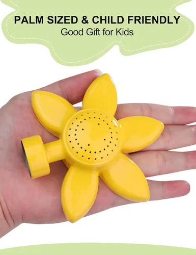 Miniatura 4 de Rociadores de jardín para áreas pequeñas, diseño de flores, rociador circular de metal, cabezal de riego de plantas con flujo de agua suave para 2
