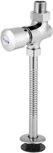 Válvula de descarga de orinal de inodoro Tipo de botón Retraso manual Apagado automático, latón macizo antisifón Válvula de descarga para baño