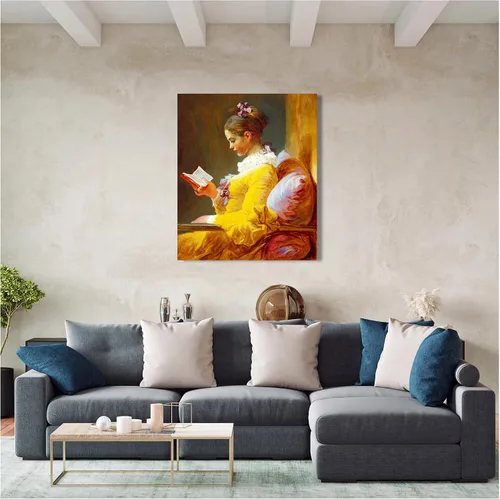 Miniatura 385 de A&T ARTWORK Campo de trigo con cipreses de Van Gogh Las reproducciones de arte clásico mundial, impresiones en lienzo giclée para decoración