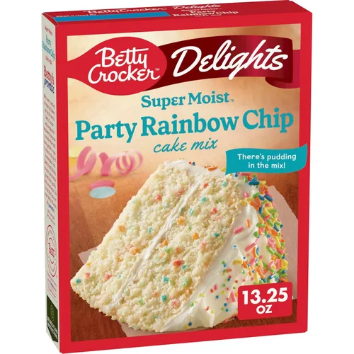 Miniatura 35 de Betty Crocker Delights Mezcla de pastel de chocolate alemán súper húmedo, 13.25 onzas (paquete de 12)