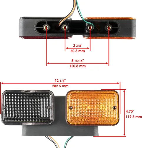 Miniatura 2 de Caltric Luz trasera derecha compatible con John Deere 1025R 2025R 2032R 3025D 3025E LVA18272