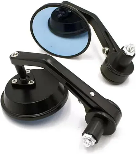 Espejo retrovisor de motocicleta para Kawasaki Z900 Z800 Z650 Z900RS Z1000 NINJA, 0.866 in Manillar End Mirror Aleación de aluminio Espejos