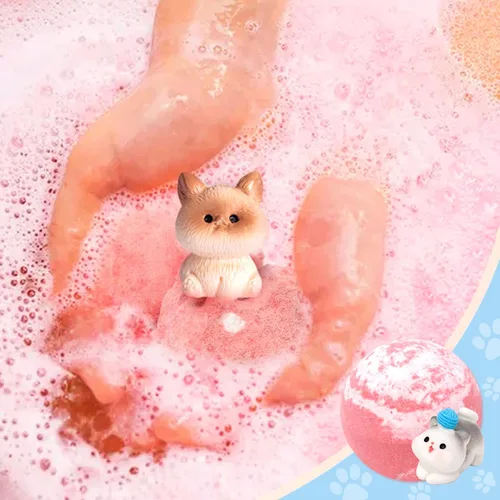 Miniatura 3 de Bombas de baño para niños con sorpresa en el interior, bombas de baño con juguetes para niños y niñas, bolas gaseosas hechas a mano, juego de regalo