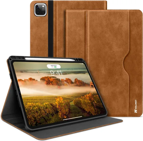 Miniatura 13 de H HOLIMET Funda para iPad Pro de 11 pulgadas 2022 4ª/3ª/2ª/1ª Generación 2021/2020/2018 con soporte para lápiz, cuero PU protector con bolsillo