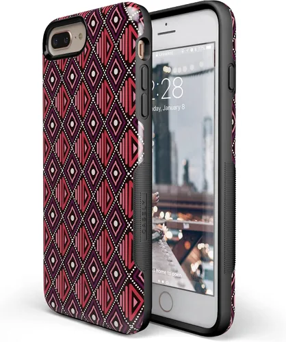 Miniatura 4 de Casely Funda para iPhone 6/7/8 Plus Funda con estampado de festival (solo buenas vibraciones)